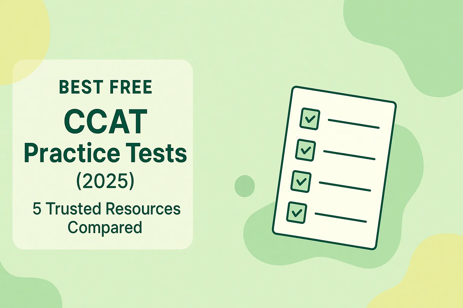 Best Free CCAT Practice Tests (2025): 5 Trusted Resources Compared