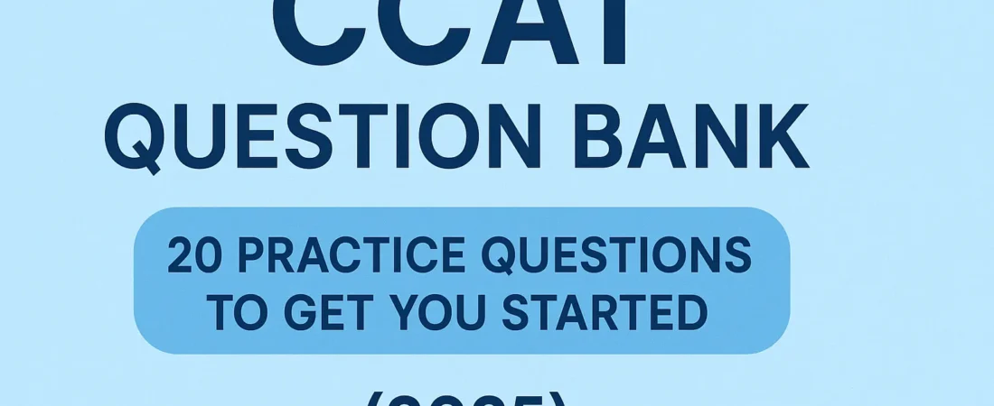 CCAT Question Bank: 20 Practice Questions to Get You Started (2026) 1 CCAT Question Bank: 20 Practice Questions to Get You Started (2026)
