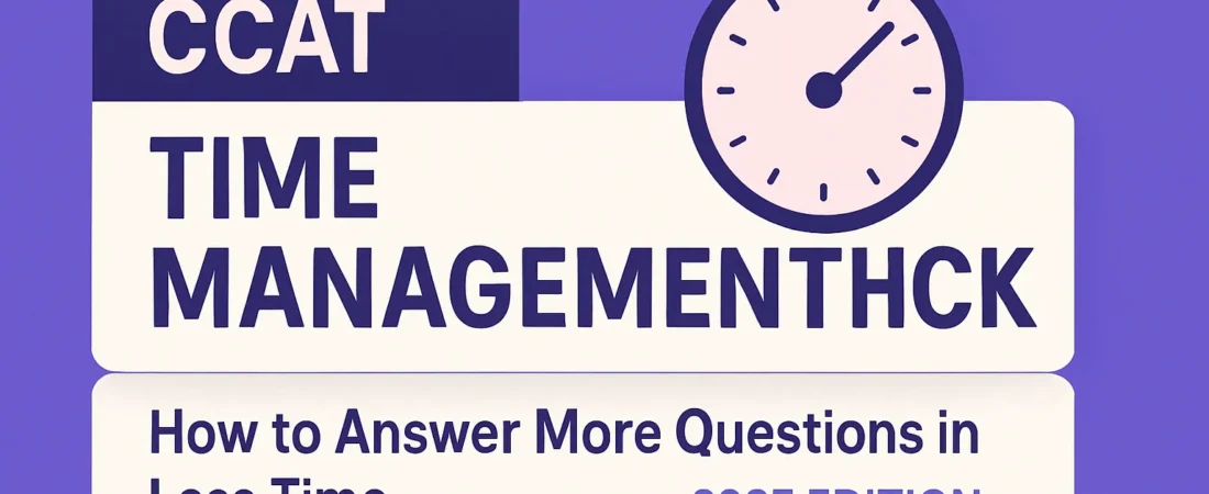 CCAT Time Management Hacks: How to Answer More Questions in Less Time (2026 Edition) 1 CCAT Time Management Hacks: How to Answer More Questions in Less Time (2026 Edition)