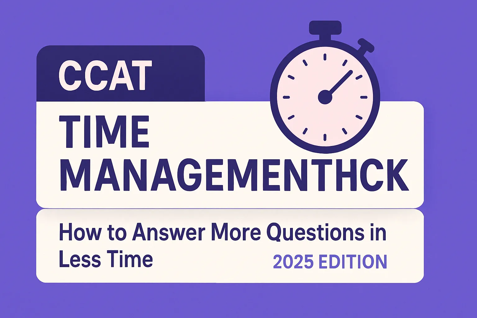 CCAT Time Management Hacks: How to Answer More Questions in Less Time (2025 Edition)