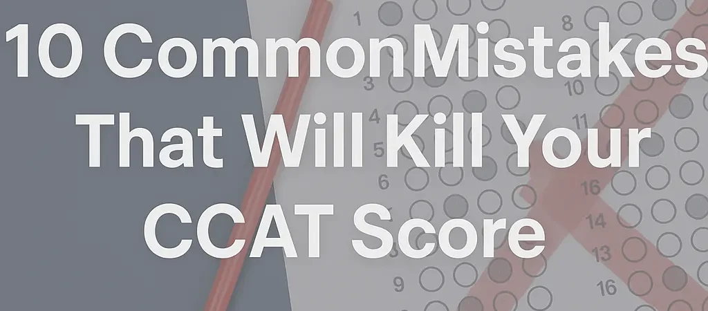10 Common Mistakes That Will Kill Your CCAT Score (And How to Avoid Them Before Test Day) 1 10 Common Mistakes That Will Kill Your CCAT Score (And How to Avoid Them Before Test Day)