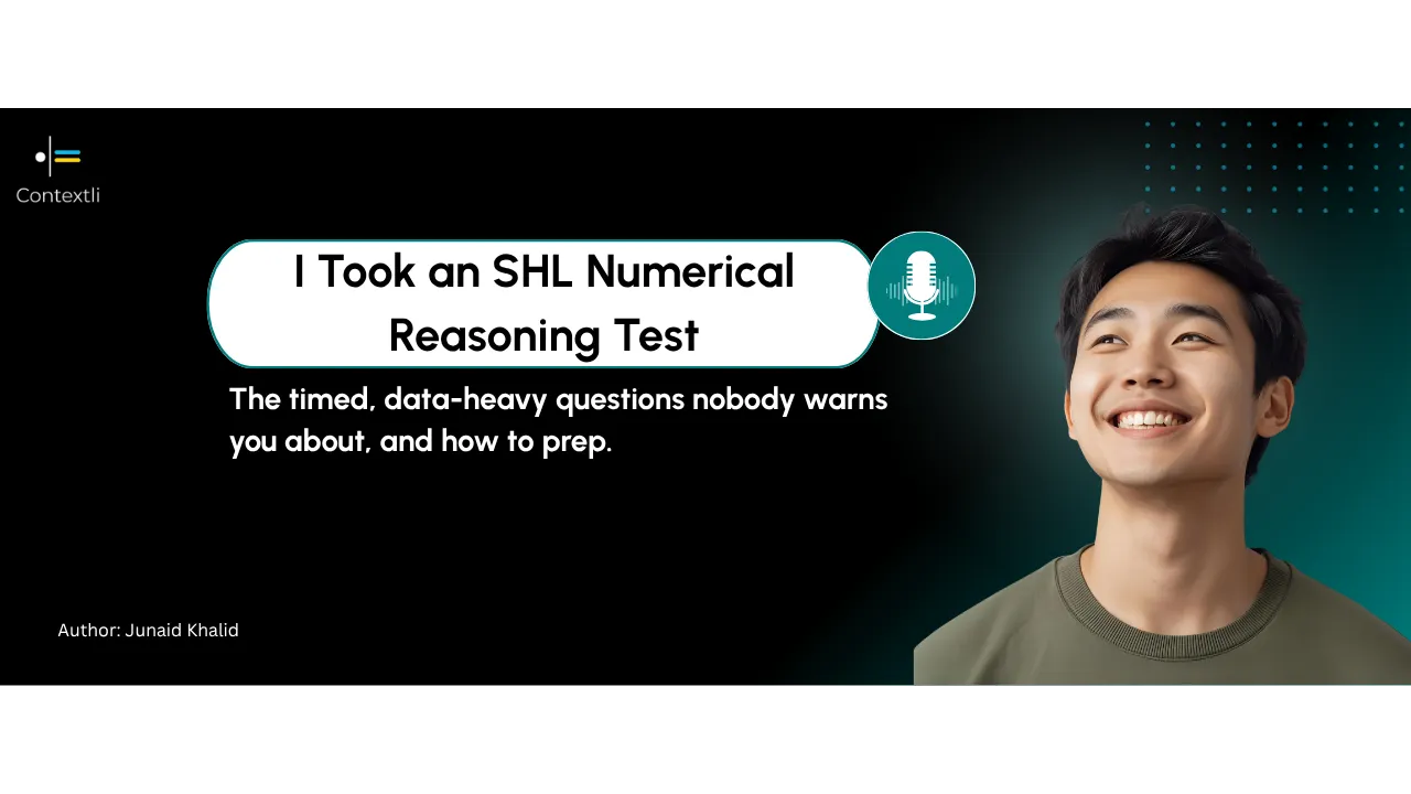 I Took an SHL Numerical Reasoning Test: The Timed Data Questions Nobody Warns You About