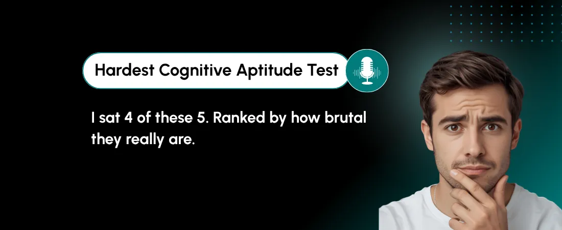 The Hardest Cognitive Aptitude Test: 5 Ranked, and I Sat 4 of Them
